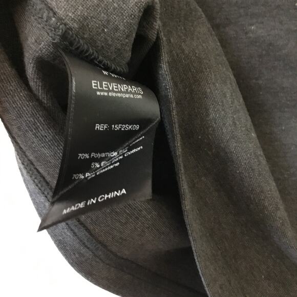 Eleven Paris Gray Knit Pencil Skirt - Picture 10 of 11